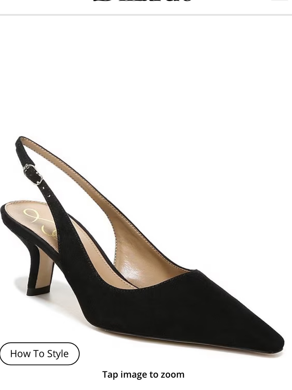 Sam Edelman
Bianka Suede Pointed Toe Slingback Pumps